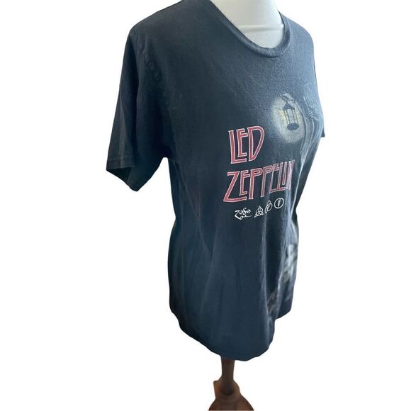 Led Zeppelin The Hermit Black 100% Cotton Short Sleeve Graphic T-Shirt Size Medi - Picture 5 of 7